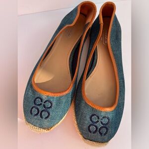 Coach-  Espadrille Denim Flats Size 7
